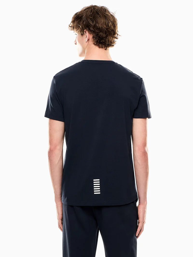 Emporio Armani, Core Identity Stretch Cotton jersey Navy T-shirt