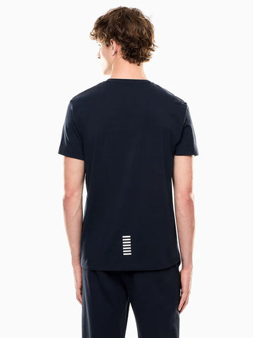 Emporio Armani, Core Identity Stretch Cotton jersey Navy T-shirt