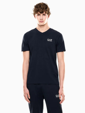 Emporio Armani, Core Identity Stretch Cotton jersey Navy T-shirt