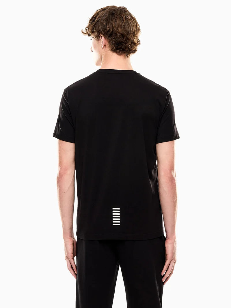 Emporio Armani, Core Identity Stretch Cotton jersey Black T-shirt