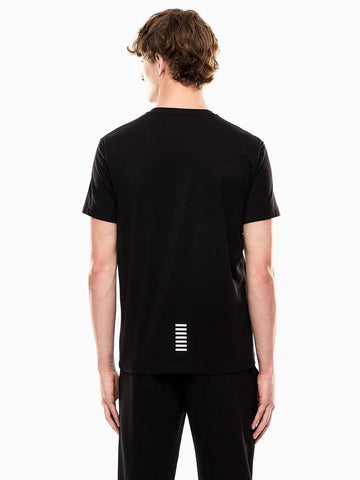 Emporio Armani, Core Identity Stretch Cotton jersey Black T-shirt