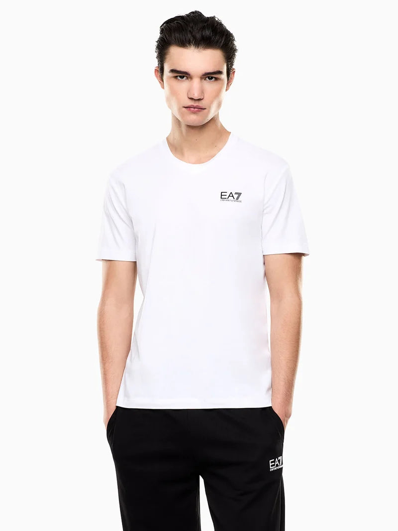 Emporio Armani, Core Identity Stretch Cotton jersey White T-shirt