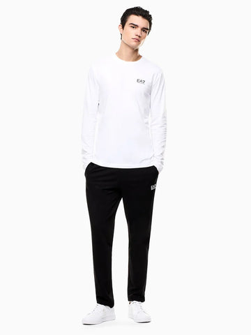 Emporio Armani, Long-sleeved Cotton Core Identity White T-shirt