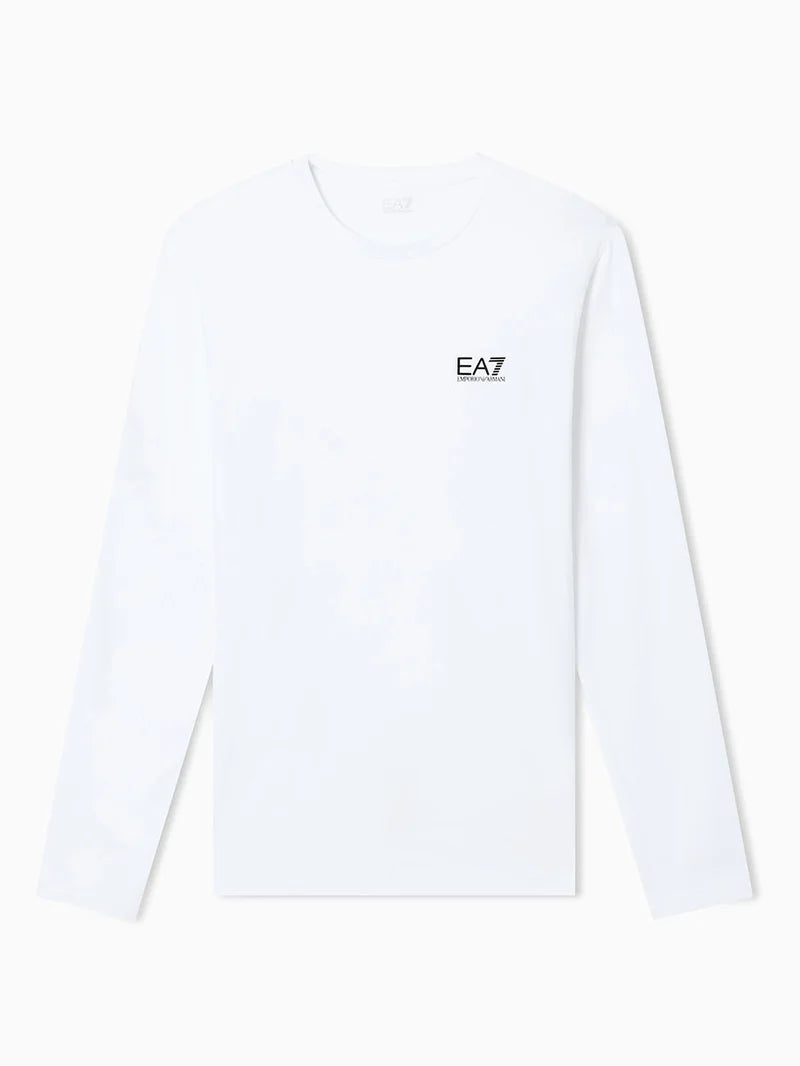 Emporio Armani, Long-sleeved Cotton Core Identity White T-shirt