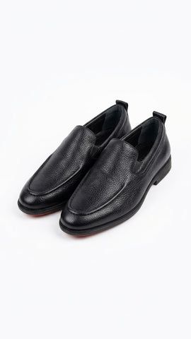 Pedro, Premium Navy  Classic Leather Loafers