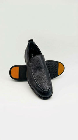 Pedro, Premium Navy  Classic Leather Loafers