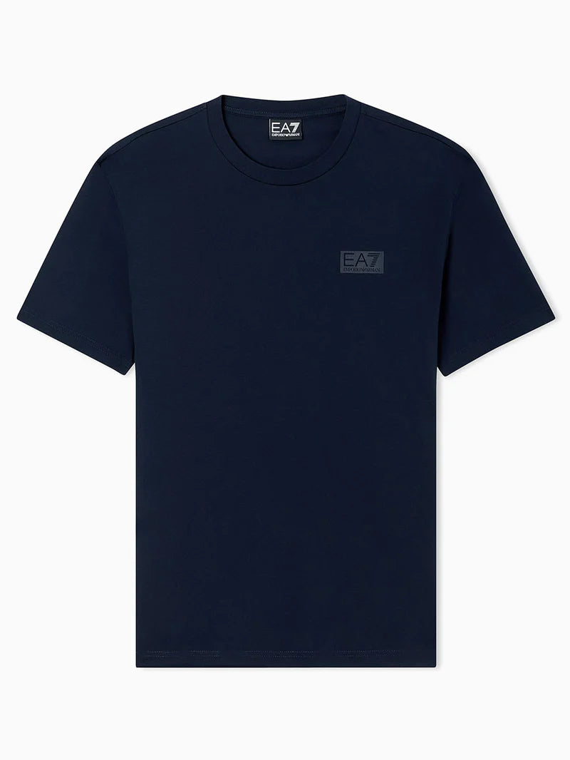 Emporio Armani, Train Logo Series Cotton Navy T-shirt