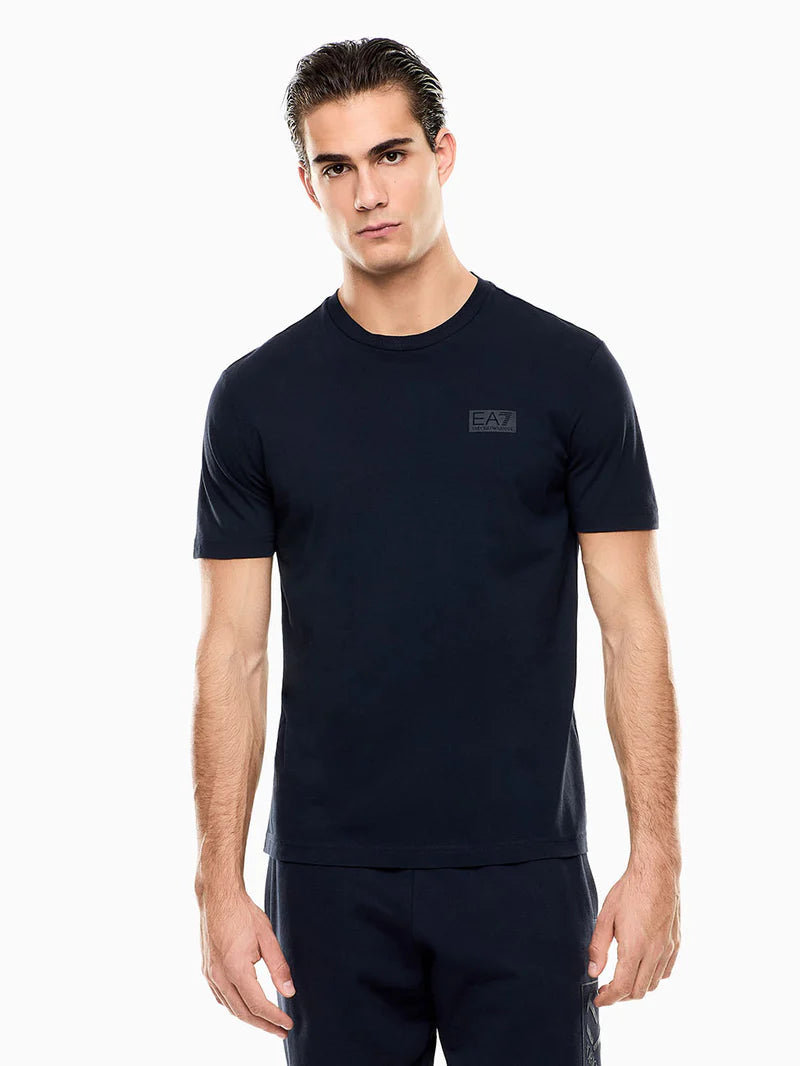 Emporio Armani, Train Logo Series Cotton Navy T-shirt