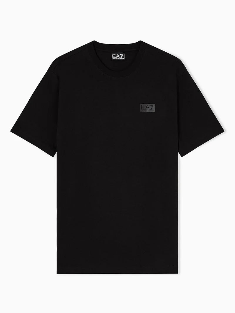 Emporio Armani, Train Logo Series Cotton Black T-shirt