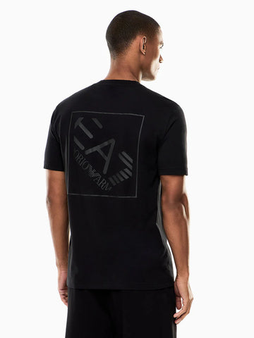 Emporio Armani, Train Logo Series Cotton Black T-shirt