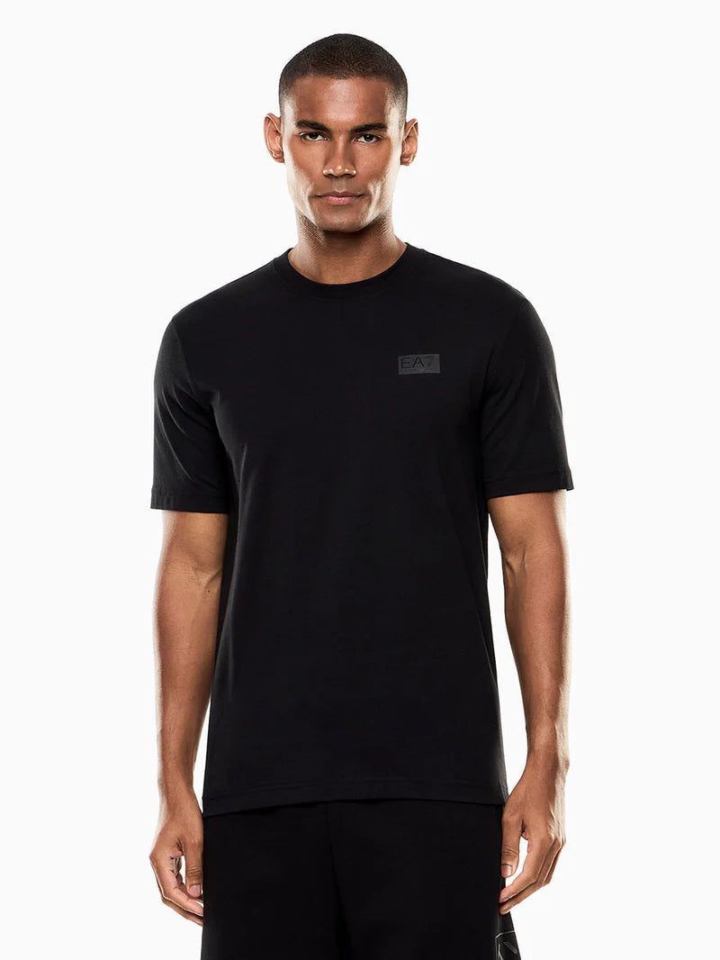 Emporio Armani, Train Logo Series Cotton Black T-shirt