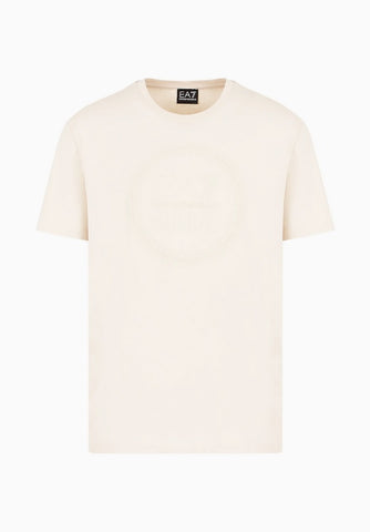 EA7, 3D Emblem Logo Beige T-Shirt
