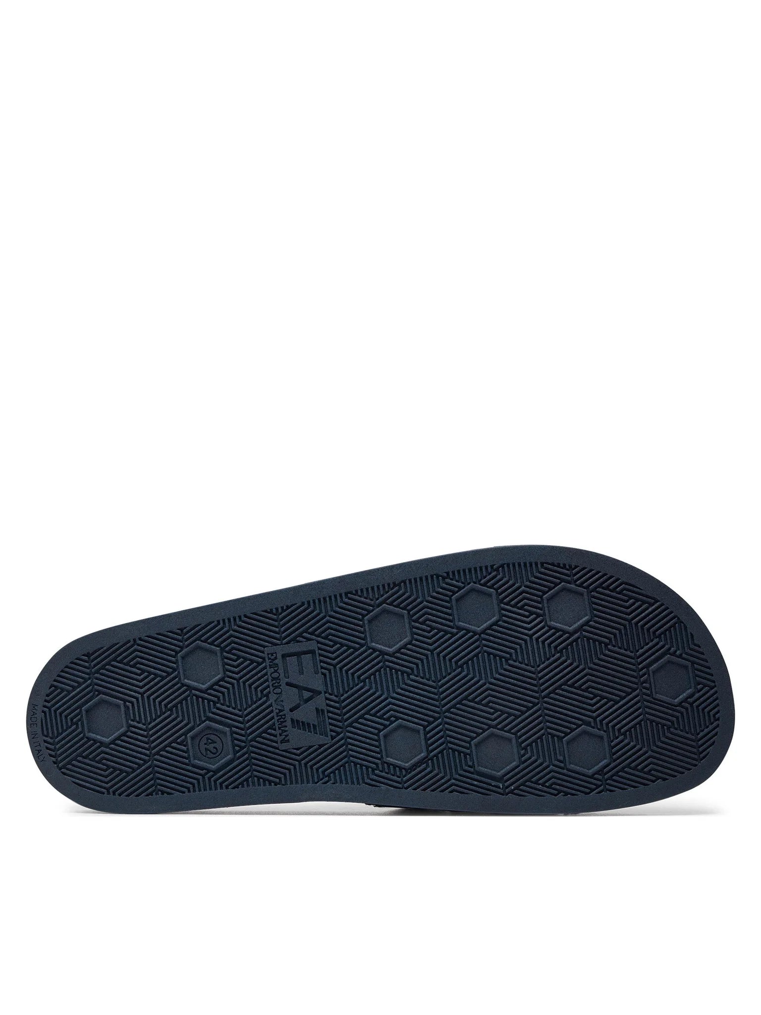 EA7, Navy Monogram-Printed Logo Slides