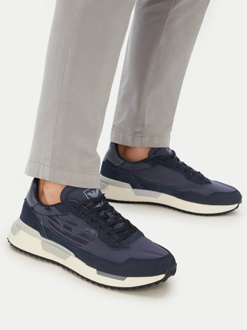 Emporio Armani, Navy Blue Sport Sneakers