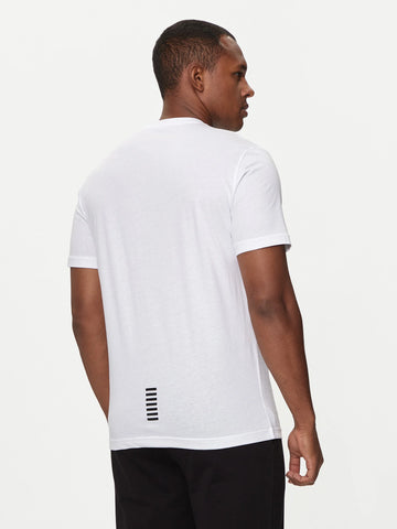 Emporio Armani, Pima cotton Core Identity  White T-Shirt