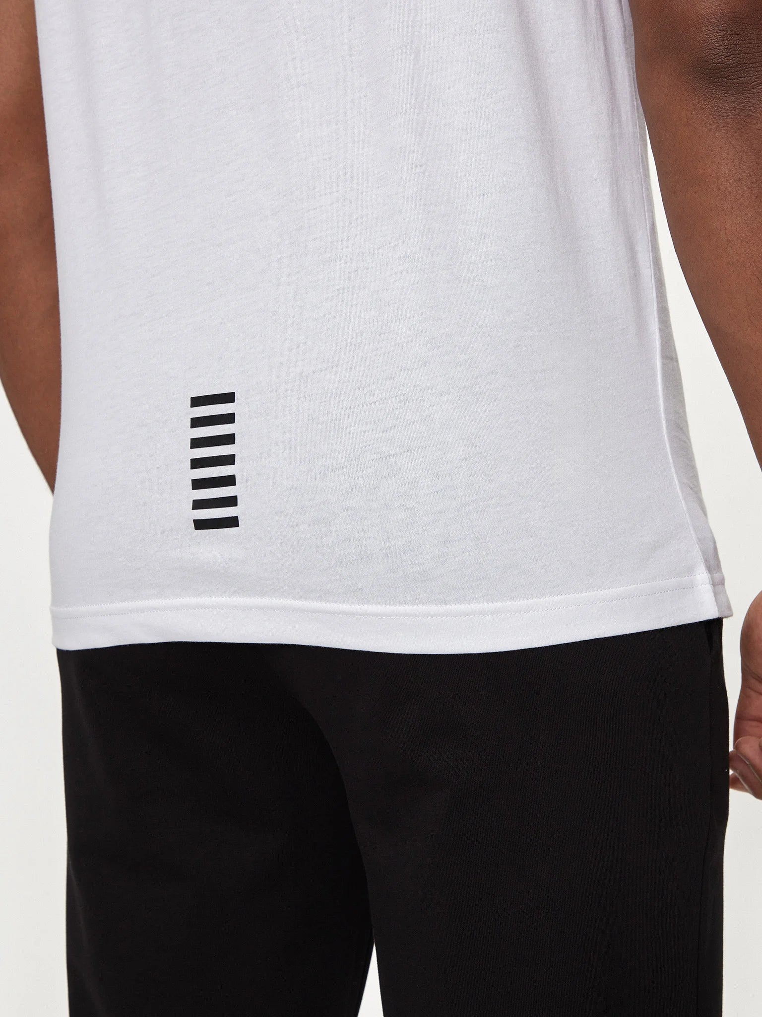 Emporio Armani, Pima cotton Core Identity  White T-Shirt