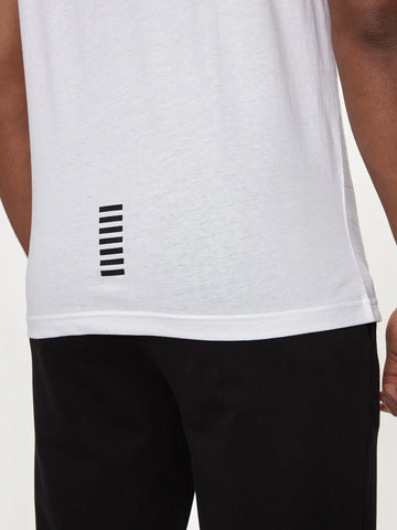 Emporio Armani, Pima cotton Core Identity  White T-Shirt