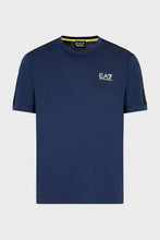 Load image into Gallery viewer, EA7, Detailed Sleeves Navy T-Shirt
