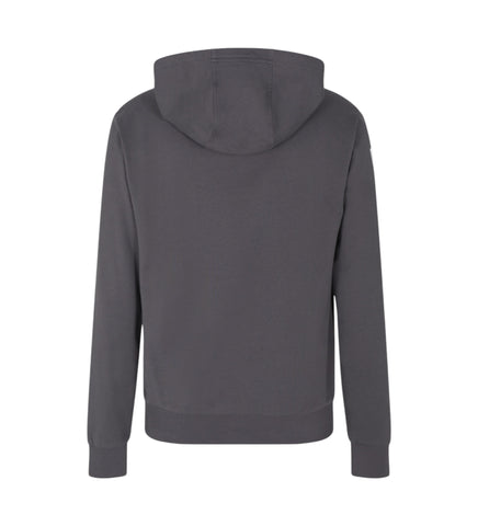 Emporio Armani, Logo Series Cotton Hooded Grey Sweatshirt