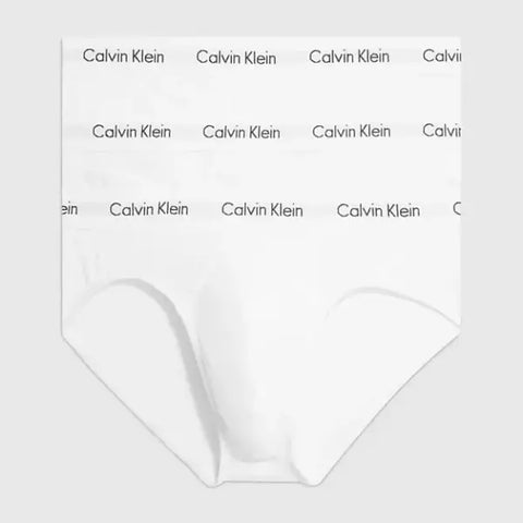 Calvin Klein, Cotton Stretch 3 Pack Hip Briefs White