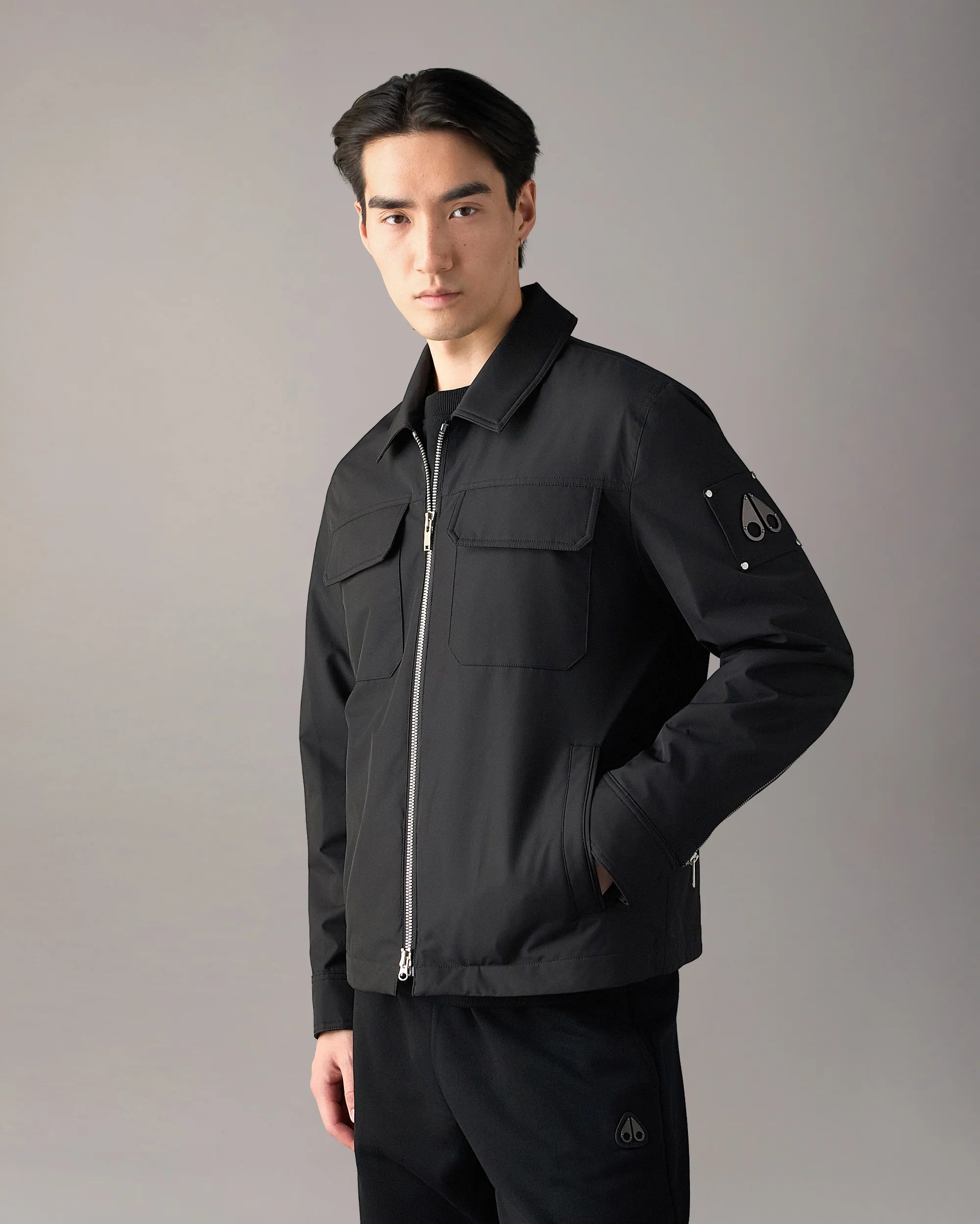 Moose Knuckles, Black Jacques Shirt  Jacket