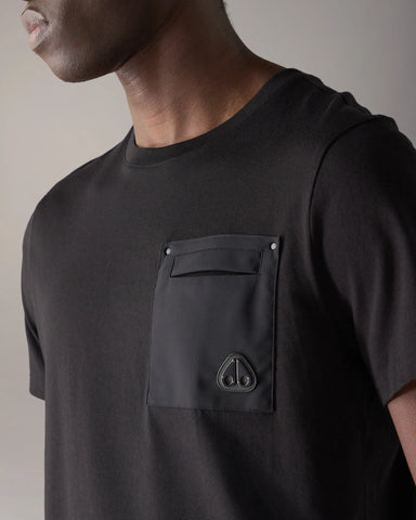 Moose Knuckles, Utility Pocket Black Tee