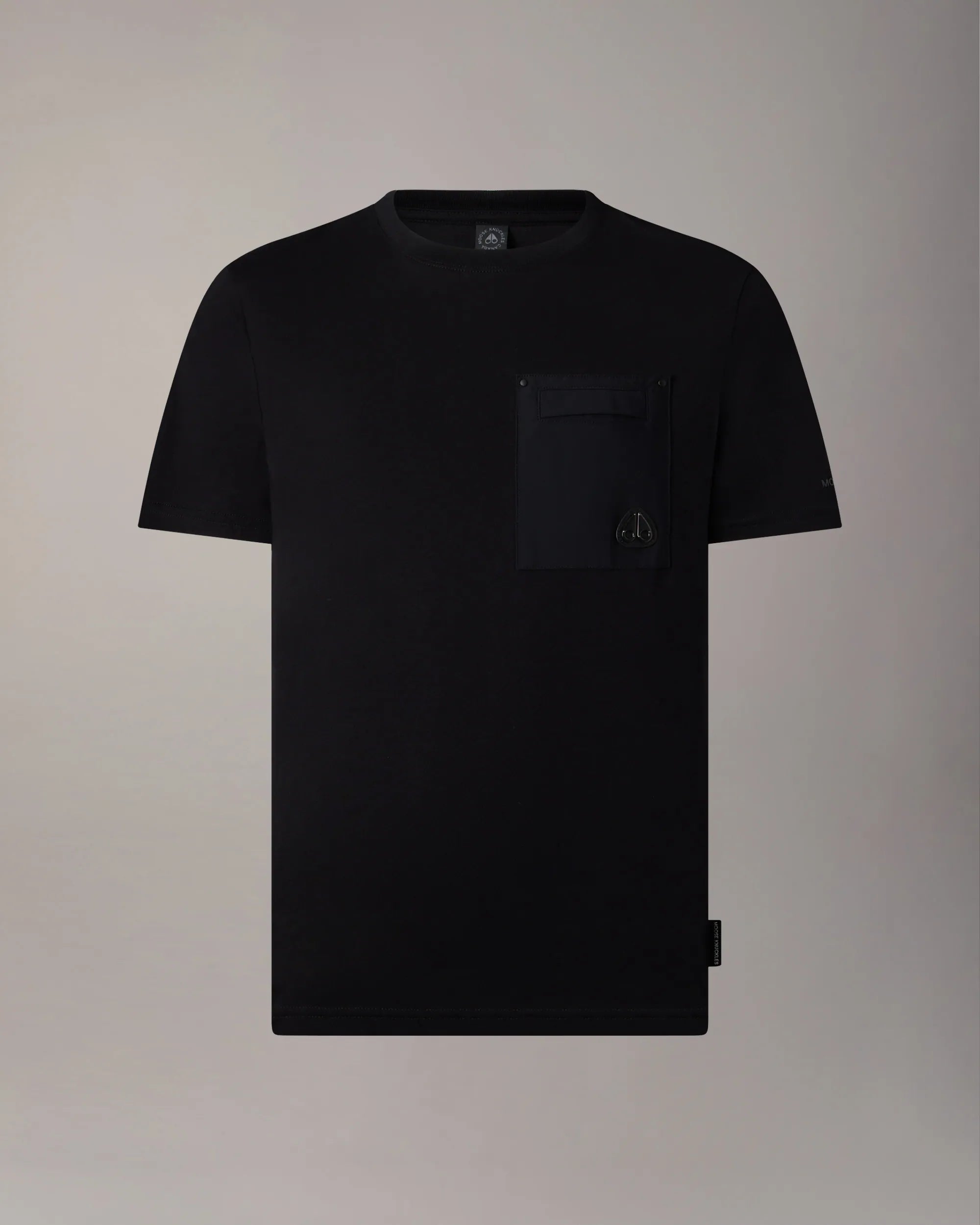 Moose Knuckles, Utility Pocket Black Tee