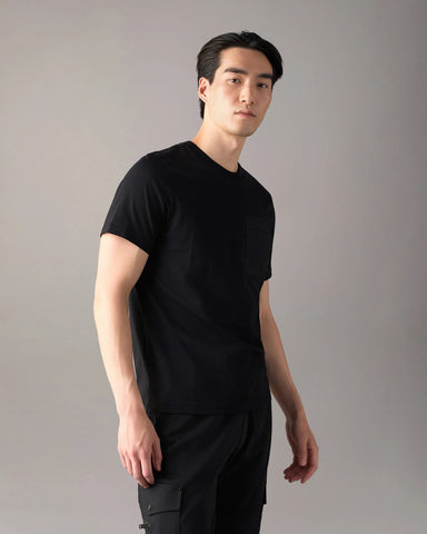 Moose Knuckles, Utility Pocket Black Tee