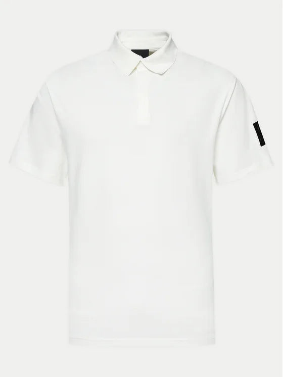 North Sails By Maserati, White Polo Shirt With Hidden Placket