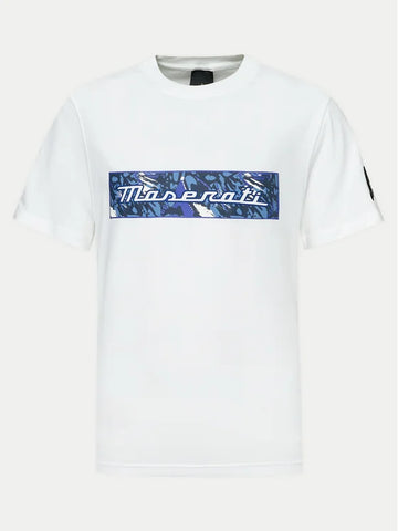 North Sails By Maserati, White T-Shirt With Distinctive Logo