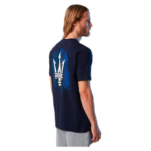 North Sails By Maserati, Navy Organic Jersey T-Shirt designed B Special Logo On The Back