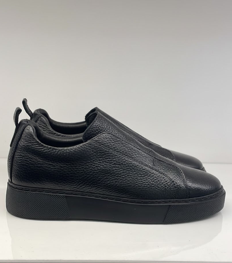 Pedro, Modern Leather Slip-On – Black