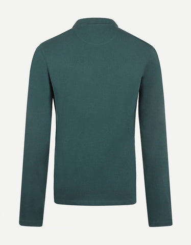 McGregor, Long Sleeves Pique Green Polo Shirt