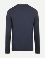 Load image into Gallery viewer, McGregor,  V-Neck Cotton/Merino Navy Sweater
