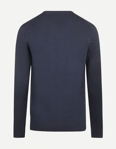 McGregor,  V-Neck Cotton/Merino Navy Sweater