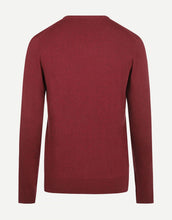 Load image into Gallery viewer, McGregor,  V-Neck Cotton/Merino Bordeaux Sweater
