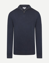 Load image into Gallery viewer, McGregor, Merino Blend  Half Zip Navy Sweater
