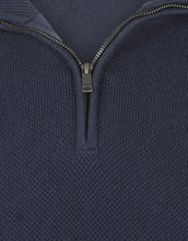 Load image into Gallery viewer, McGregor, Merino Blend  Half Zip Navy Sweater
