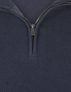 McGregor, Merino Blend  Half Zip Navy Sweater