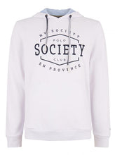 Load image into Gallery viewer, Hv Society, White Tough men&#39;s hoodie
