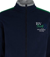 Load image into Gallery viewer, Hv Society, Navy Cardigan With Green Contrasting
