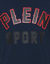 Load image into Gallery viewer, Plein Sport, Navy T-Shirt With Red Logo Name
