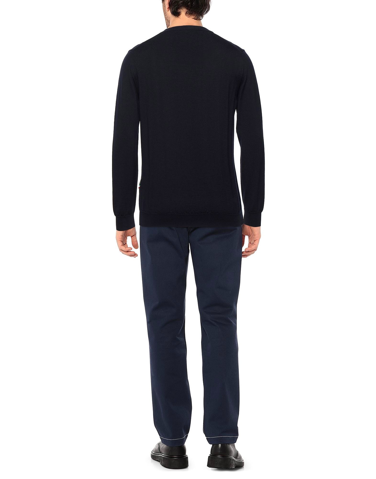 Plein Sport, Merino Stylish Sweater Navy Blue