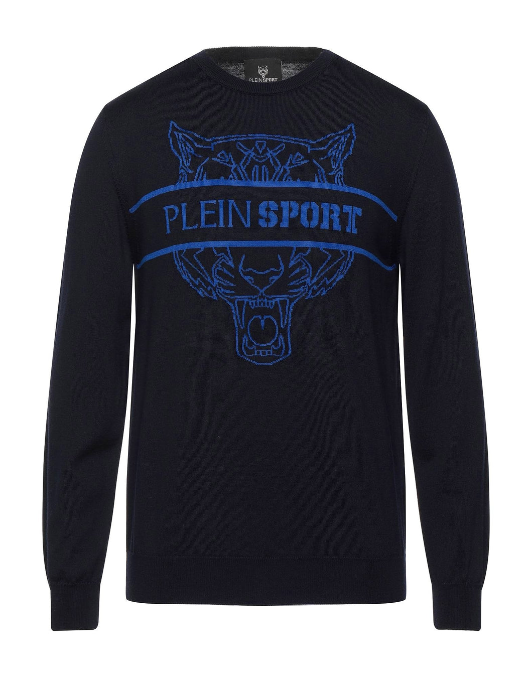 Plein Sport, Merino Stylish Sweater Navy Blue
