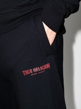 Load image into Gallery viewer, True Religion, Black Logo Print Sweatpants
