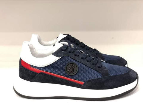 Bogner, Navy-Blue  Shoes With Red Touch