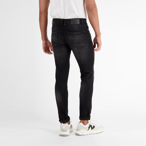 Lerros,5-Pocket-Denim In Used-Look, RELAXED FIT, black