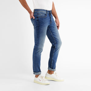Lerros, 5-Pocket-Denim in Used-Look, RELAXED FIT, light blue