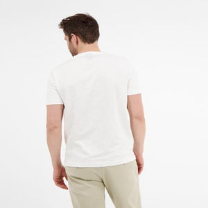 Lerros, White Classic T-shirt With Summery Print
