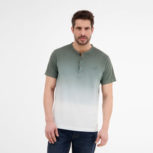 Lerros, Olive Serafino Shirt With Gradient